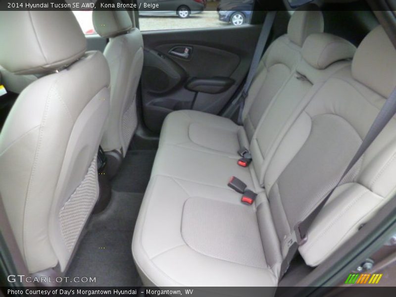 Rear Seat of 2014 Tucson SE AWD