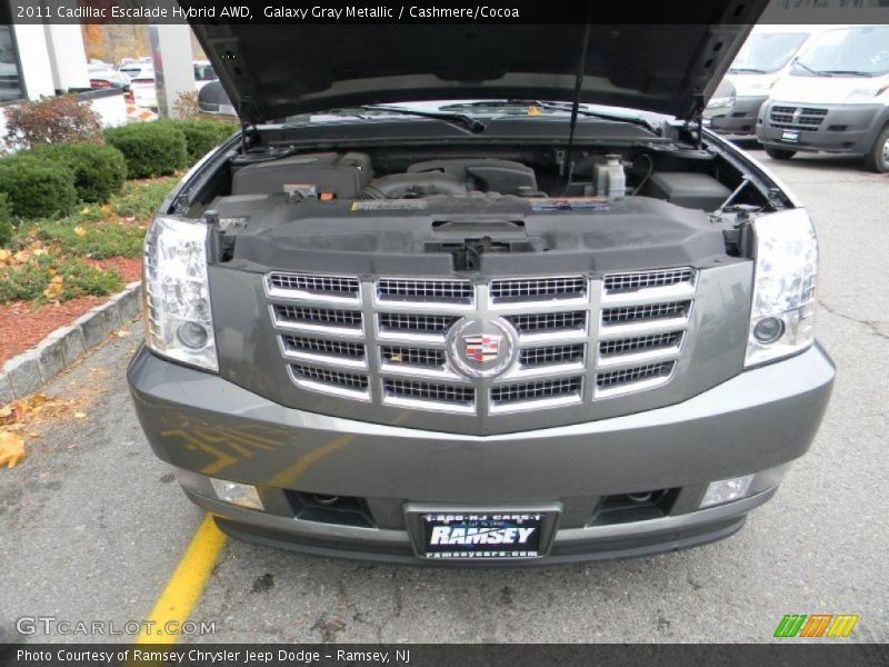 Galaxy Gray Metallic / Cashmere/Cocoa 2011 Cadillac Escalade Hybrid AWD
