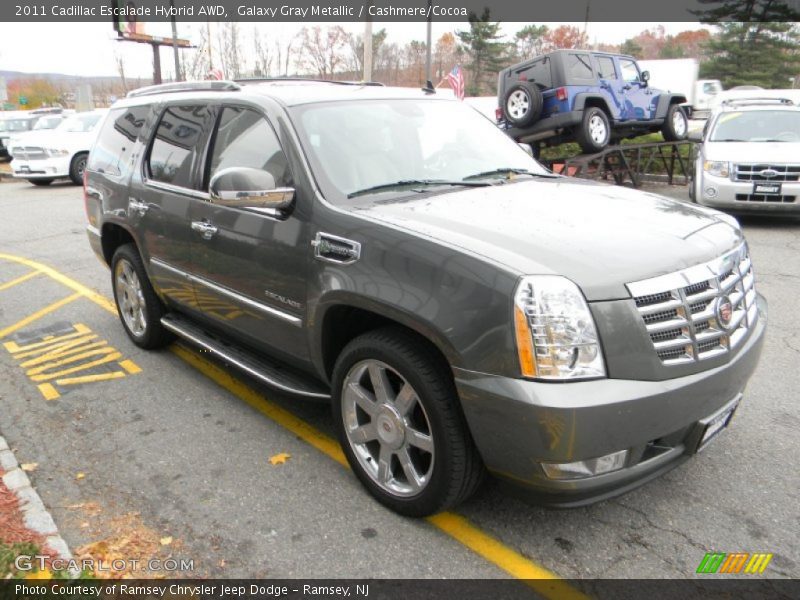 Galaxy Gray Metallic / Cashmere/Cocoa 2011 Cadillac Escalade Hybrid AWD