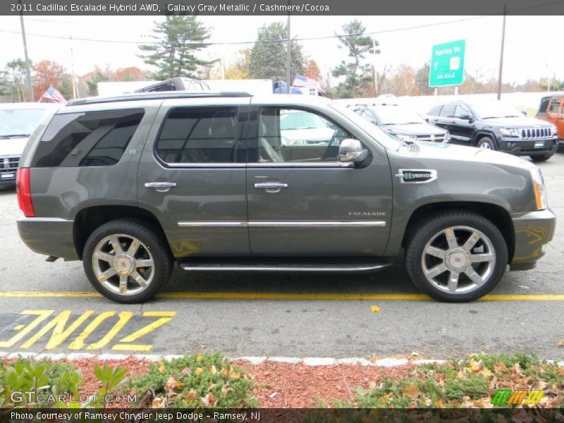 Galaxy Gray Metallic / Cashmere/Cocoa 2011 Cadillac Escalade Hybrid AWD