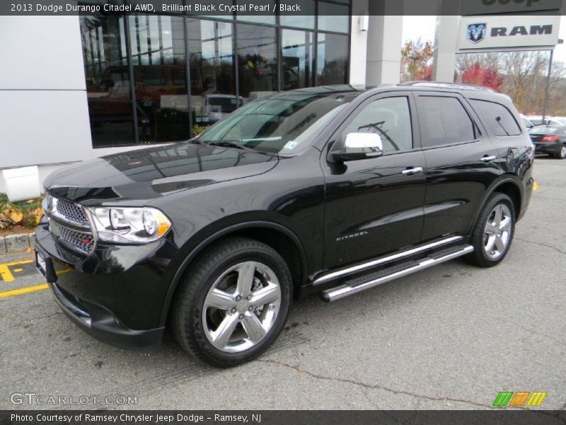 Brilliant Black Crystal Pearl / Black 2013 Dodge Durango Citadel AWD