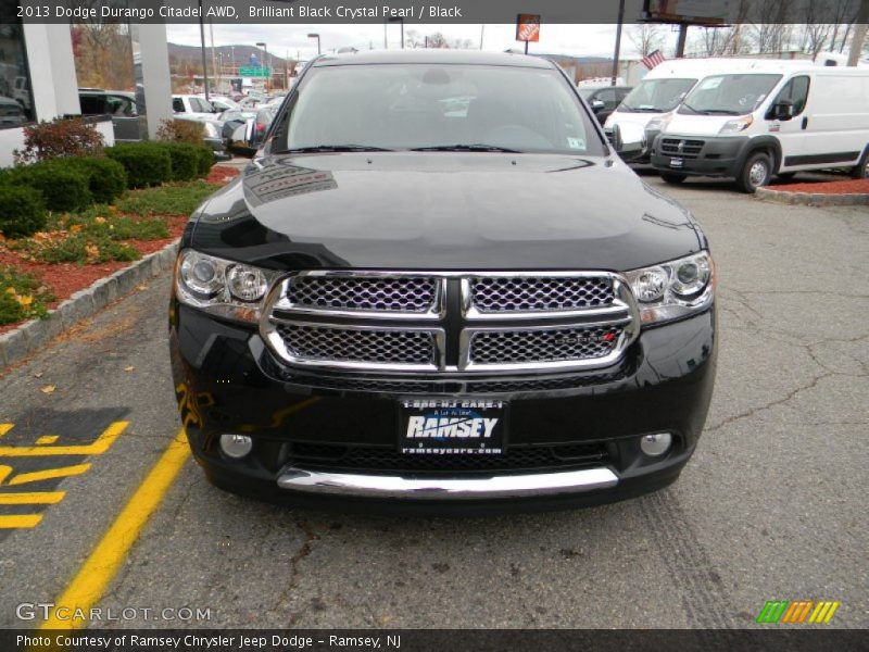 Brilliant Black Crystal Pearl / Black 2013 Dodge Durango Citadel AWD
