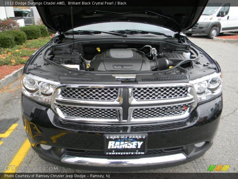 Brilliant Black Crystal Pearl / Black 2013 Dodge Durango Citadel AWD