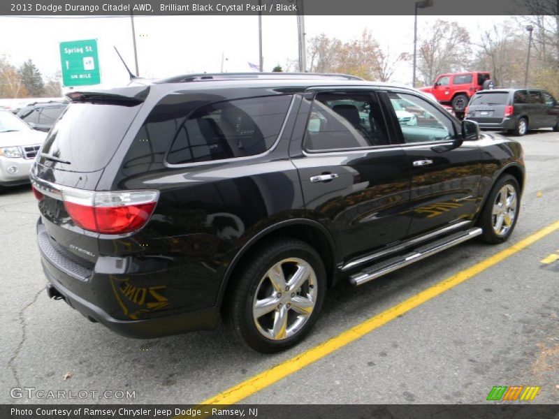 Brilliant Black Crystal Pearl / Black 2013 Dodge Durango Citadel AWD