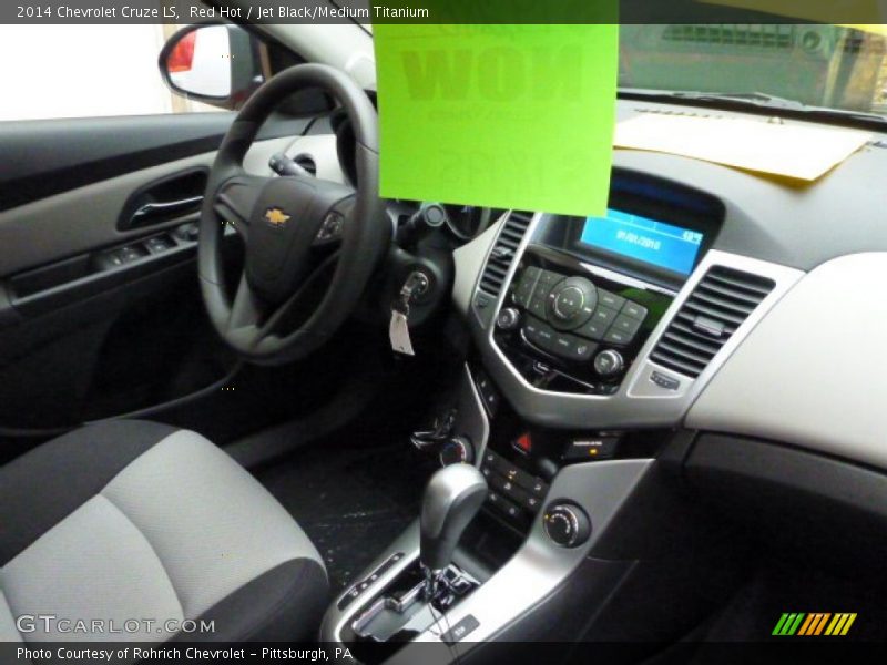 Red Hot / Jet Black/Medium Titanium 2014 Chevrolet Cruze LS