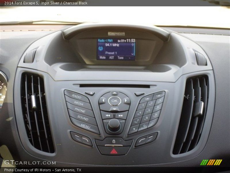 Ingot Silver / Charcoal Black 2014 Ford Escape S