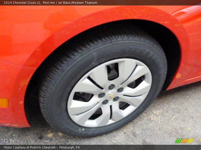 Red Hot / Jet Black/Medium Titanium 2014 Chevrolet Cruze LS