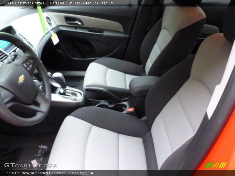 Red Hot / Jet Black/Medium Titanium 2014 Chevrolet Cruze LS