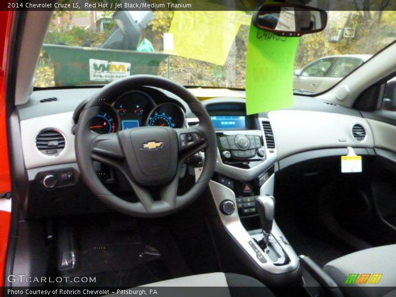 Red Hot / Jet Black/Medium Titanium 2014 Chevrolet Cruze LS