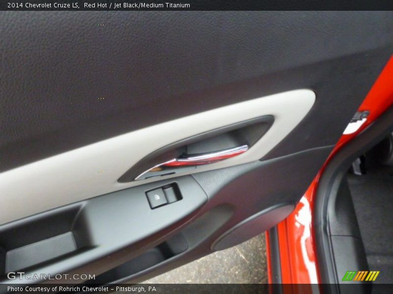 Red Hot / Jet Black/Medium Titanium 2014 Chevrolet Cruze LS
