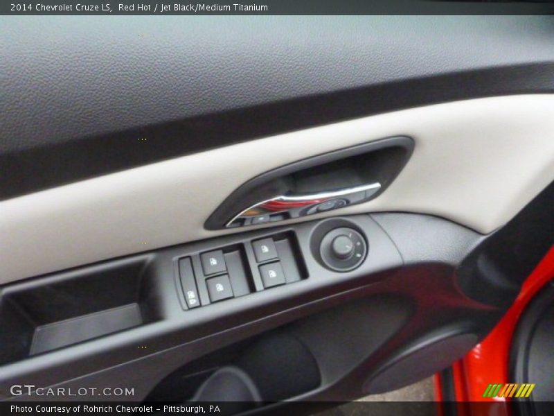 Red Hot / Jet Black/Medium Titanium 2014 Chevrolet Cruze LS