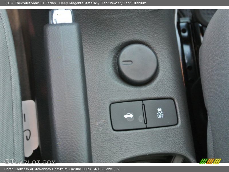 Deep Magenta Metallic / Dark Pewter/Dark Titanium 2014 Chevrolet Sonic LT Sedan
