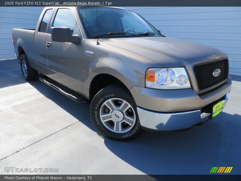 Arizona Beige Metallic / Tan 2005 Ford F150 XLT SuperCab