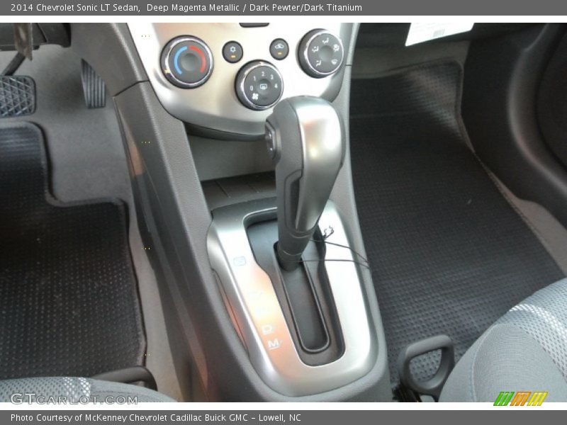Deep Magenta Metallic / Dark Pewter/Dark Titanium 2014 Chevrolet Sonic LT Sedan