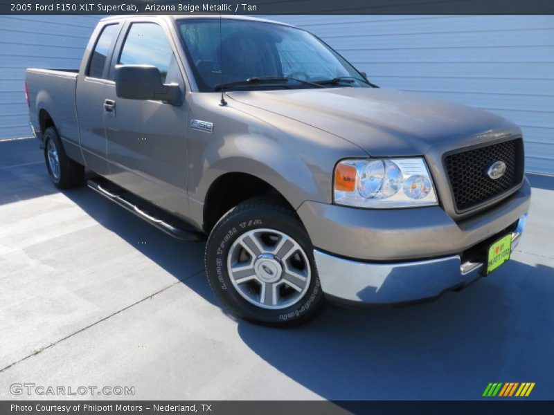 Arizona Beige Metallic / Tan 2005 Ford F150 XLT SuperCab