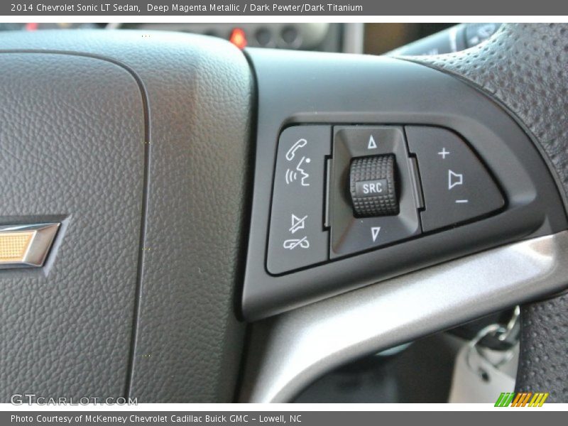 Deep Magenta Metallic / Dark Pewter/Dark Titanium 2014 Chevrolet Sonic LT Sedan