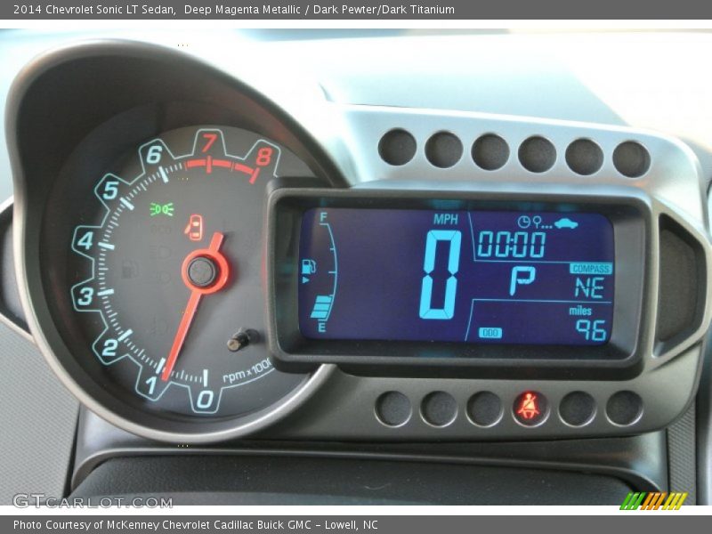 Deep Magenta Metallic / Dark Pewter/Dark Titanium 2014 Chevrolet Sonic LT Sedan