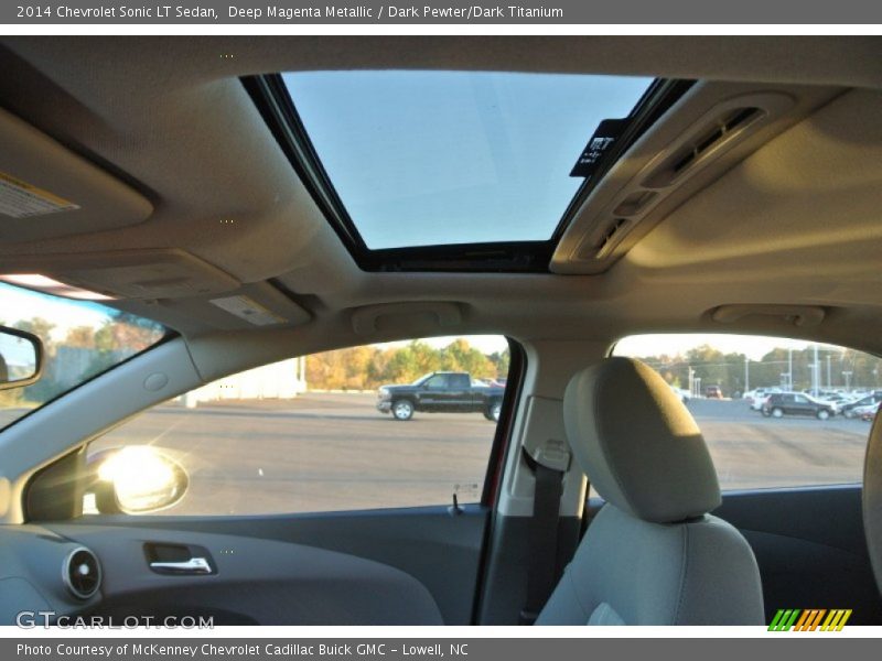 Deep Magenta Metallic / Dark Pewter/Dark Titanium 2014 Chevrolet Sonic LT Sedan