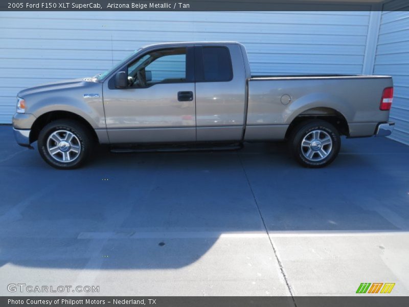Arizona Beige Metallic / Tan 2005 Ford F150 XLT SuperCab