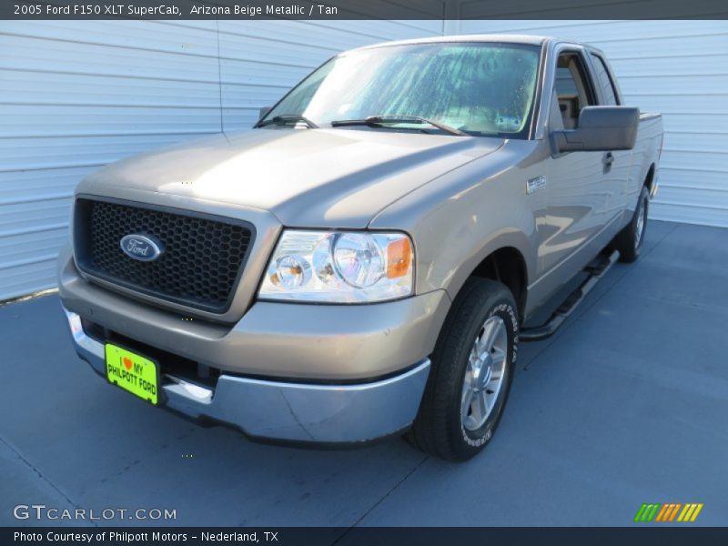 Arizona Beige Metallic / Tan 2005 Ford F150 XLT SuperCab