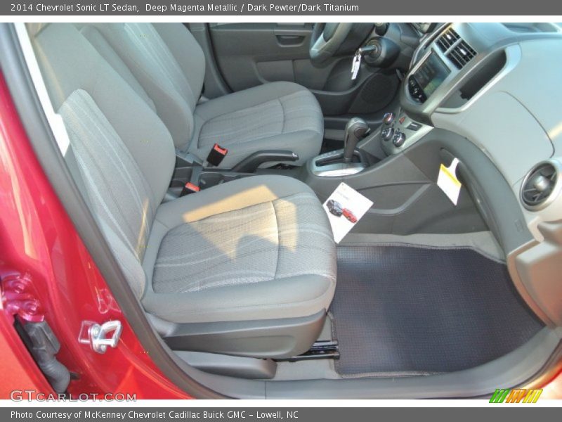 Deep Magenta Metallic / Dark Pewter/Dark Titanium 2014 Chevrolet Sonic LT Sedan