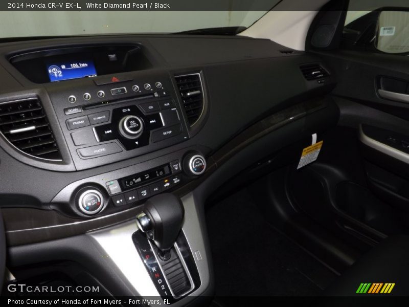 White Diamond Pearl / Black 2014 Honda CR-V EX-L