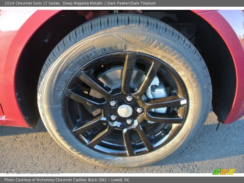 Deep Magenta Metallic / Dark Pewter/Dark Titanium 2014 Chevrolet Sonic LT Sedan