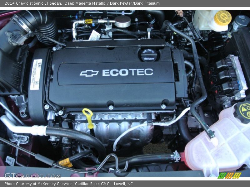 Deep Magenta Metallic / Dark Pewter/Dark Titanium 2014 Chevrolet Sonic LT Sedan