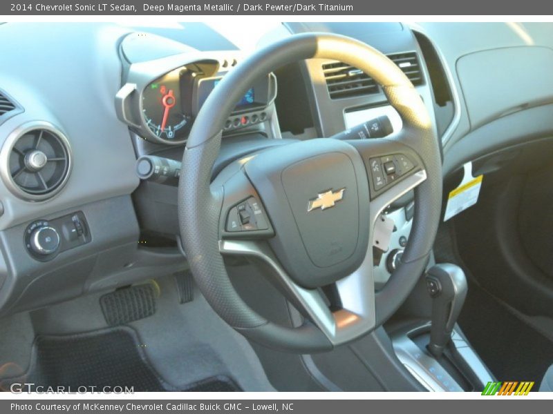 Deep Magenta Metallic / Dark Pewter/Dark Titanium 2014 Chevrolet Sonic LT Sedan