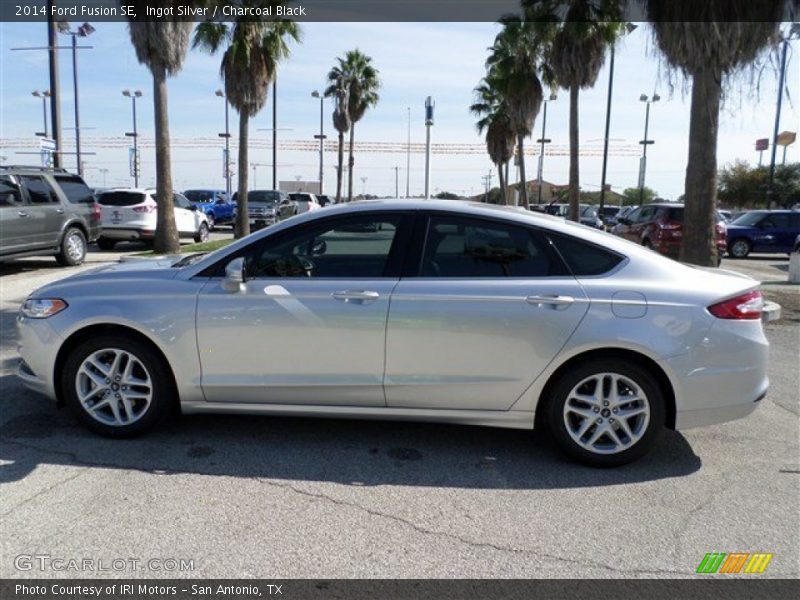 Ingot Silver / Charcoal Black 2014 Ford Fusion SE
