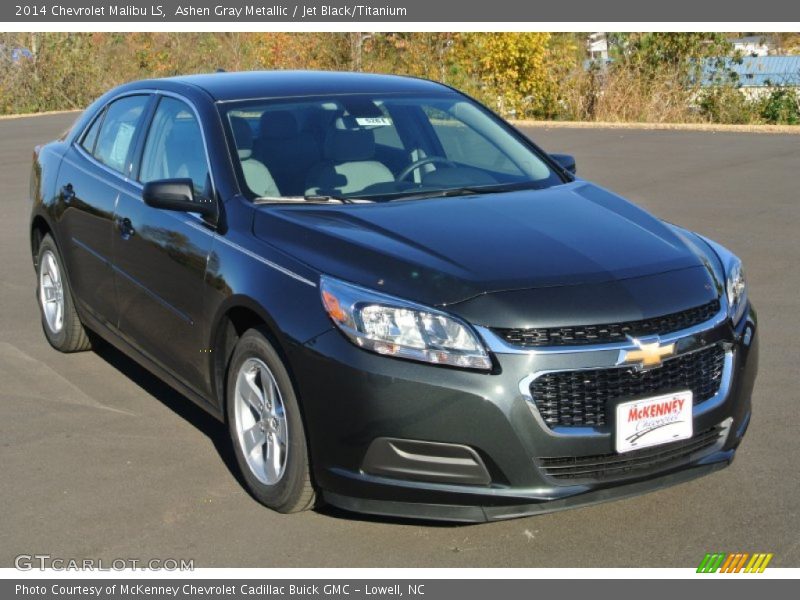Ashen Gray Metallic / Jet Black/Titanium 2014 Chevrolet Malibu LS