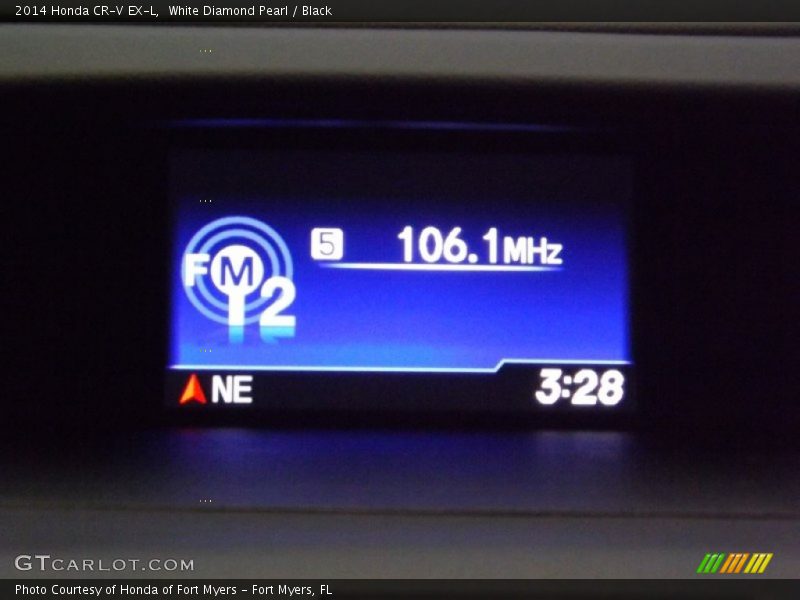 White Diamond Pearl / Black 2014 Honda CR-V EX-L