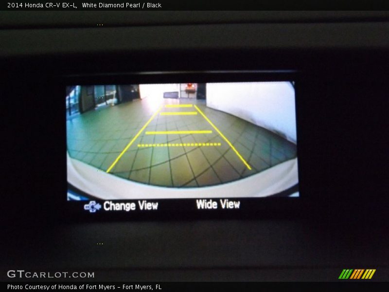 White Diamond Pearl / Black 2014 Honda CR-V EX-L