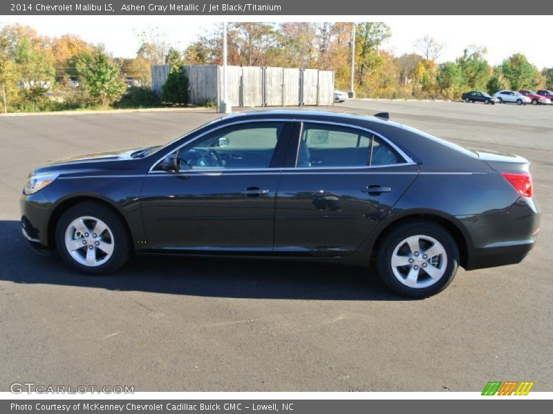 Ashen Gray Metallic / Jet Black/Titanium 2014 Chevrolet Malibu LS
