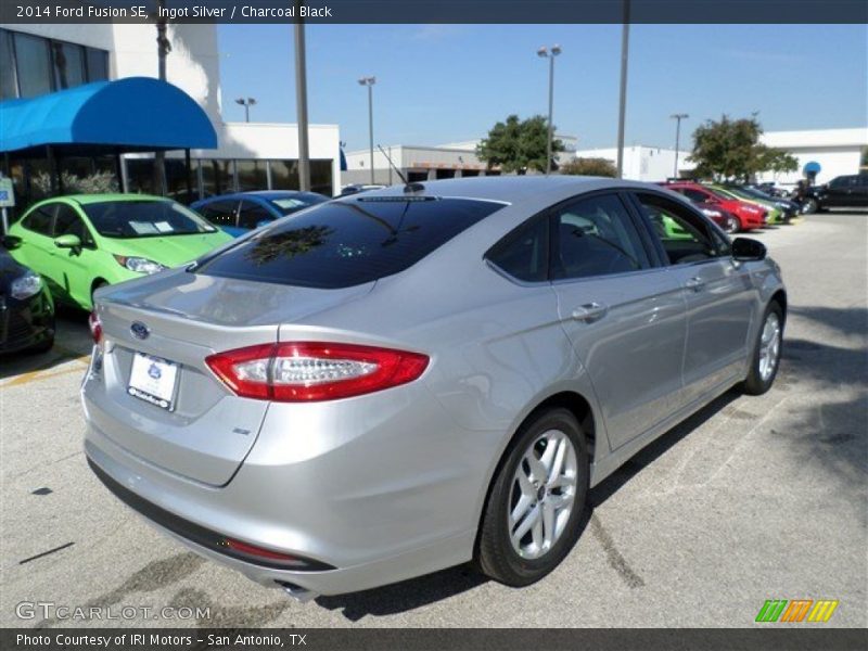Ingot Silver / Charcoal Black 2014 Ford Fusion SE