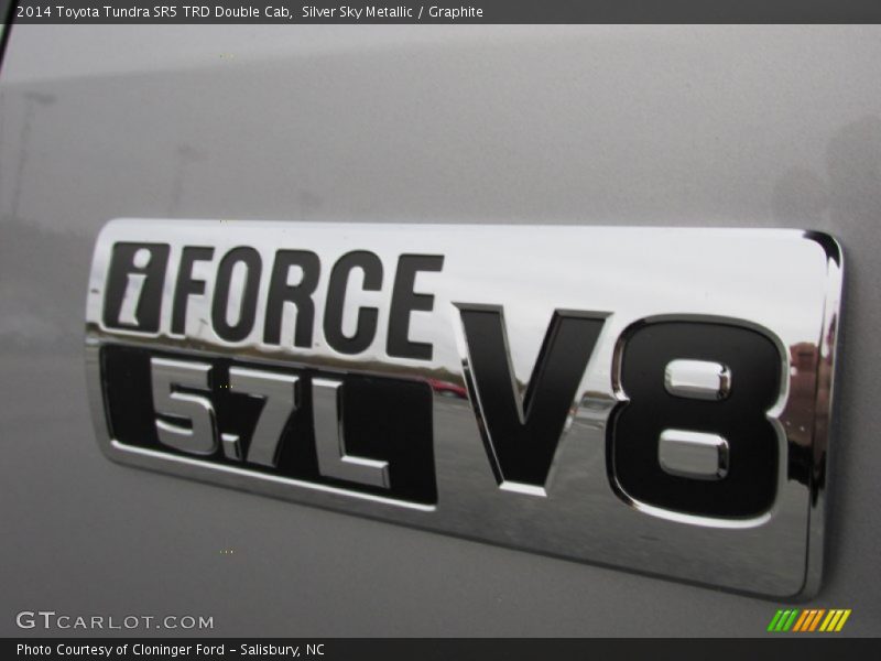 Silver Sky Metallic / Graphite 2014 Toyota Tundra SR5 TRD Double Cab