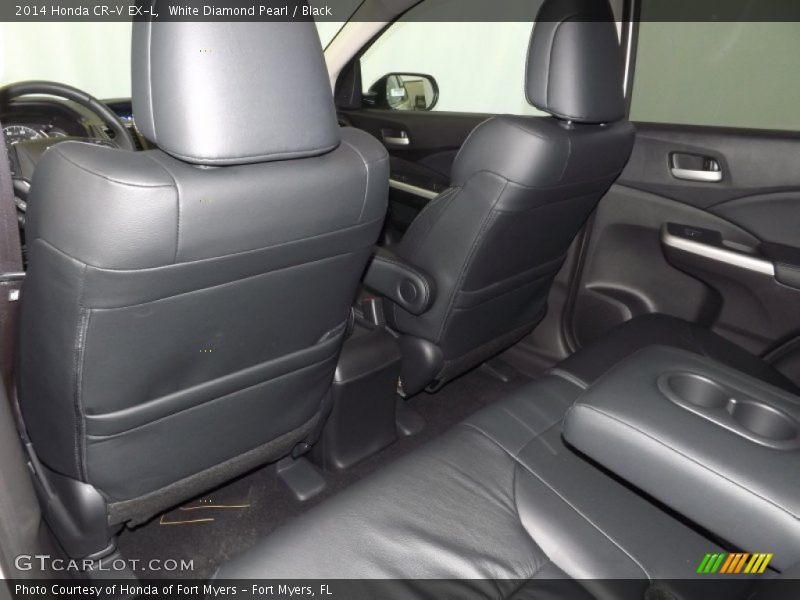 White Diamond Pearl / Black 2014 Honda CR-V EX-L