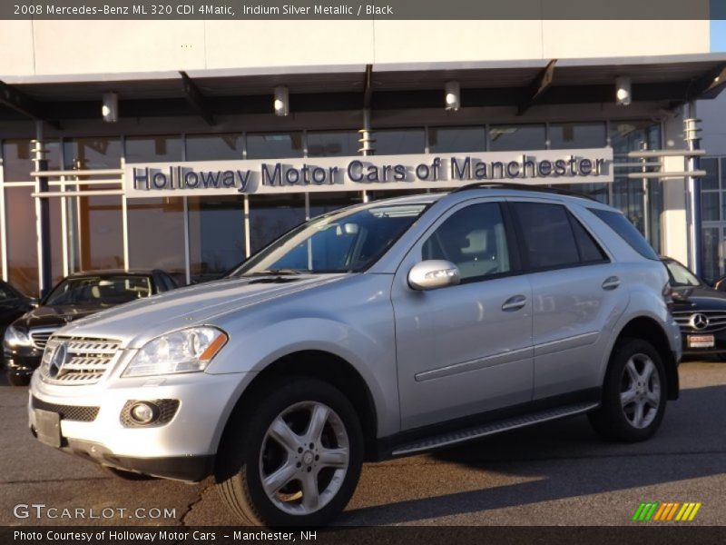 Iridium Silver Metallic / Black 2008 Mercedes-Benz ML 320 CDI 4Matic