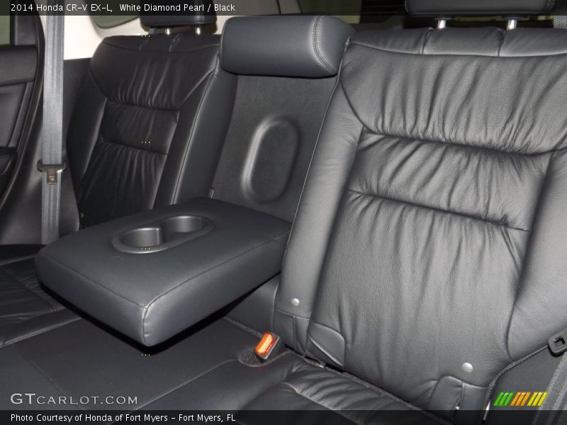 White Diamond Pearl / Black 2014 Honda CR-V EX-L