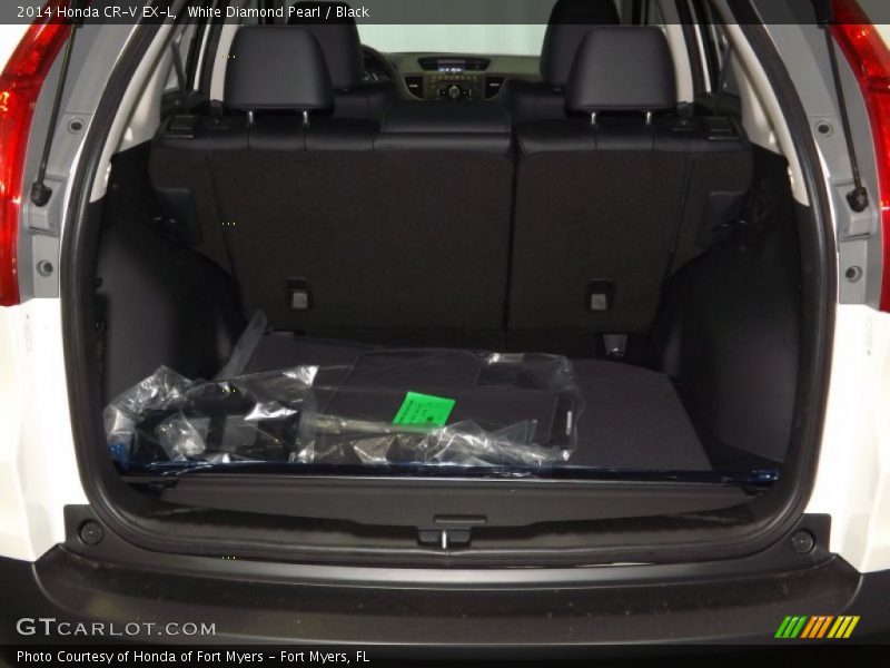 White Diamond Pearl / Black 2014 Honda CR-V EX-L