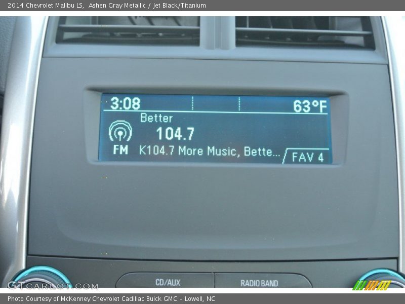 Ashen Gray Metallic / Jet Black/Titanium 2014 Chevrolet Malibu LS