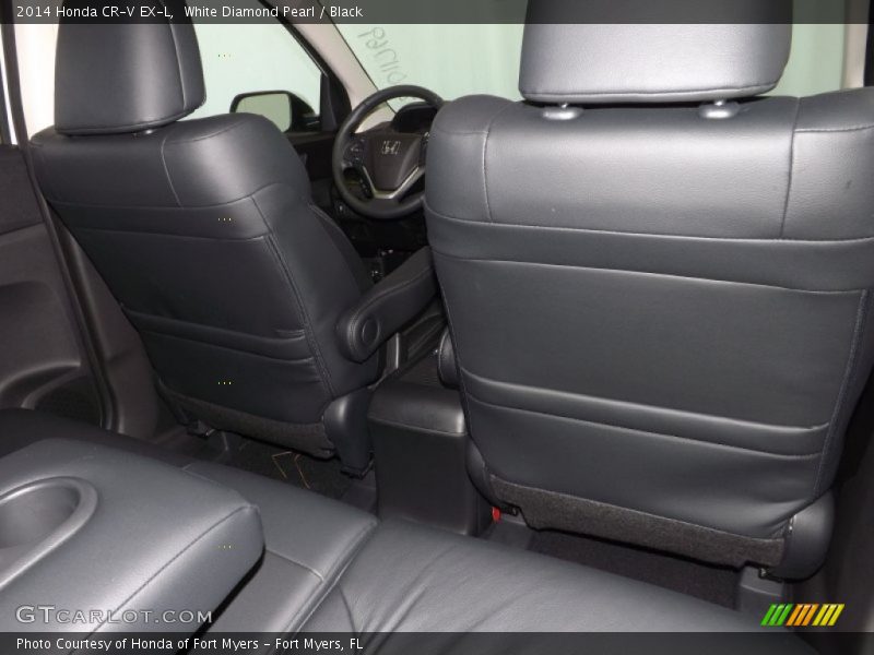 White Diamond Pearl / Black 2014 Honda CR-V EX-L