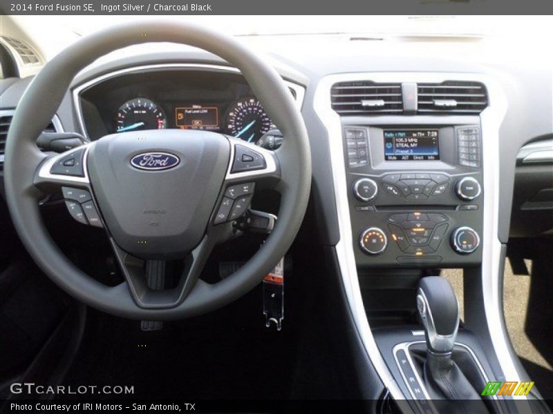 Ingot Silver / Charcoal Black 2014 Ford Fusion SE