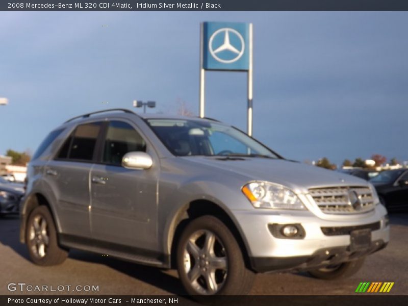 Iridium Silver Metallic / Black 2008 Mercedes-Benz ML 320 CDI 4Matic