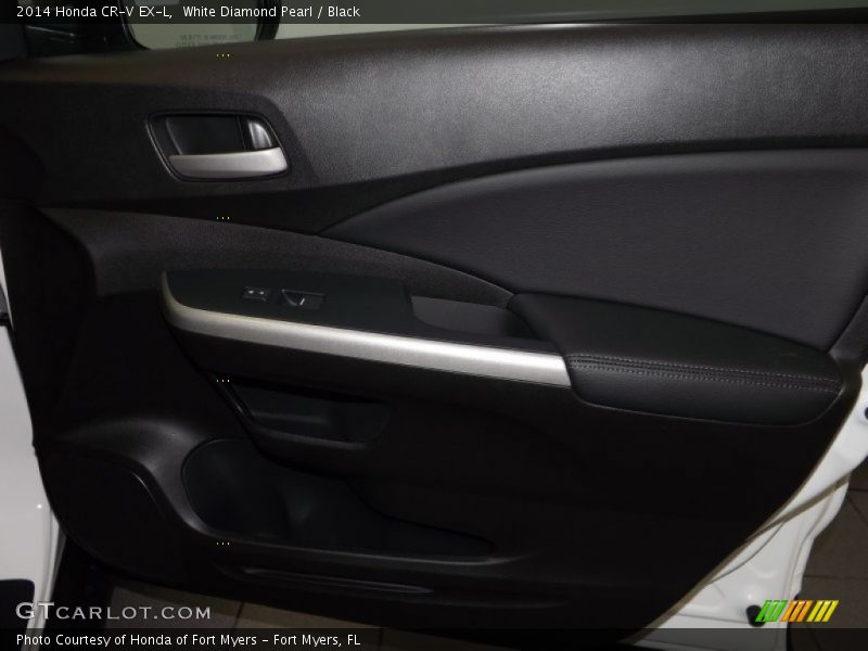 White Diamond Pearl / Black 2014 Honda CR-V EX-L