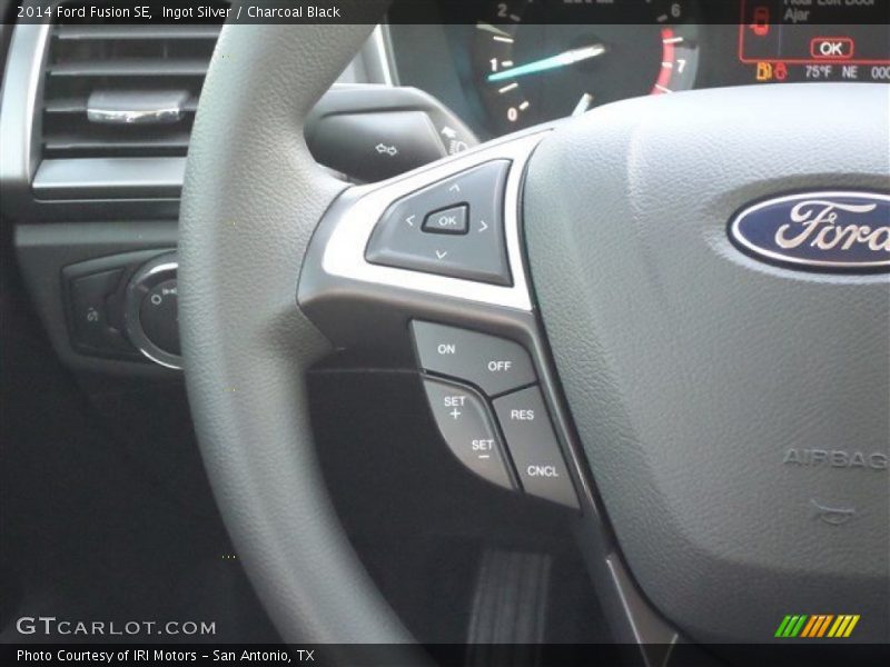 Ingot Silver / Charcoal Black 2014 Ford Fusion SE