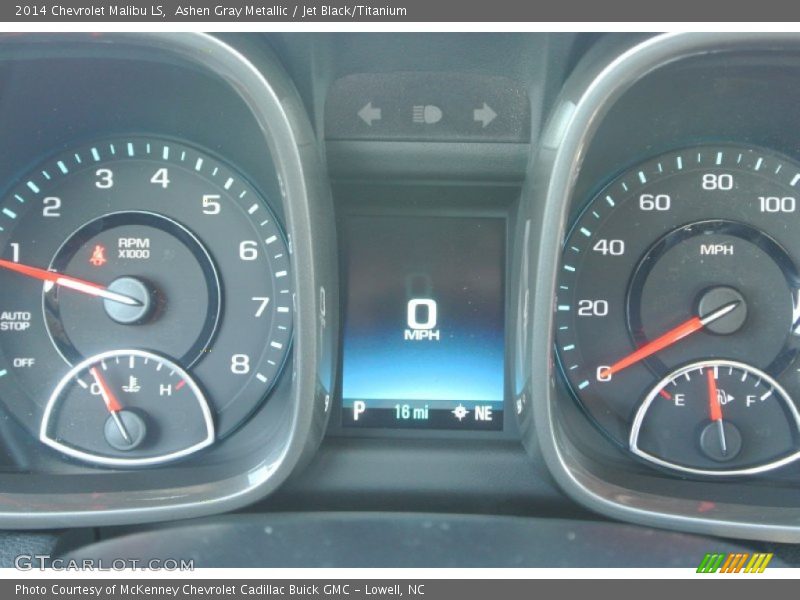 Ashen Gray Metallic / Jet Black/Titanium 2014 Chevrolet Malibu LS