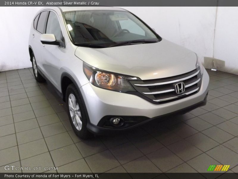 Alabaster Silver Metallic / Gray 2014 Honda CR-V EX