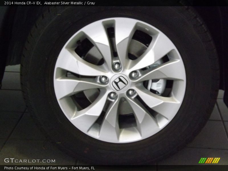 Alabaster Silver Metallic / Gray 2014 Honda CR-V EX