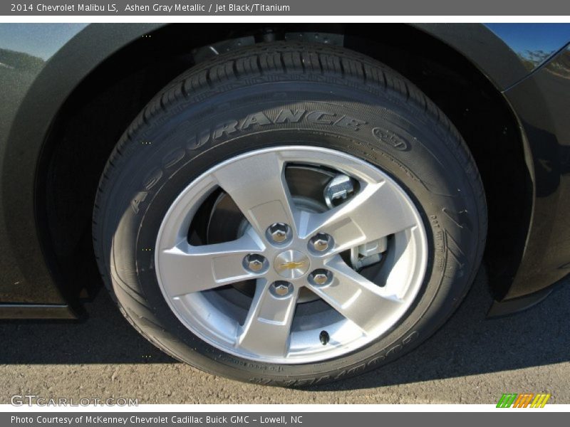 Ashen Gray Metallic / Jet Black/Titanium 2014 Chevrolet Malibu LS